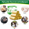 Hommaly 2.6 Gallon 240 pcs Small Golden Trash Bags, Strong