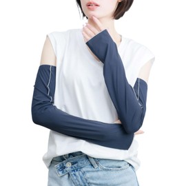 The Classic Tokyo Arm Cover, Sun Protection, Cooling Feel, UPF 50+, multicolor (blue / gray)