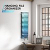 JMHUD 20-Tier Hanging Wall File Organizer with 5 Hooks, Wall