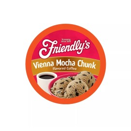Friendly's Vienna Mocha Chunk Flavored Single Serve Coffee (for Keurig) - 12 ct