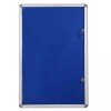 VIZ-PRO Lockable Notice Board Tamperproof cork board Class Office School