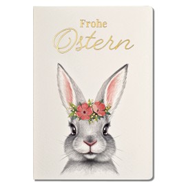 Art Nuvo Exclusive Easter Cards - Set of 10 Manufacture Cards in Light Beige 120 x 170 mm, Gold-Plated Easter Motifs Made from Watercolour Jewellery Paper, with Beige Inserts and Envelopes EE-0513