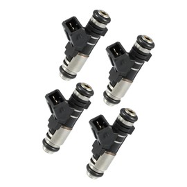 VekAuto 4 Pcs Fuel Injector Compatible for Peugeot Partner I Combispace 1.1L 1996-2015, No.IPM002/1984C9/9625587580 Metal Plastic