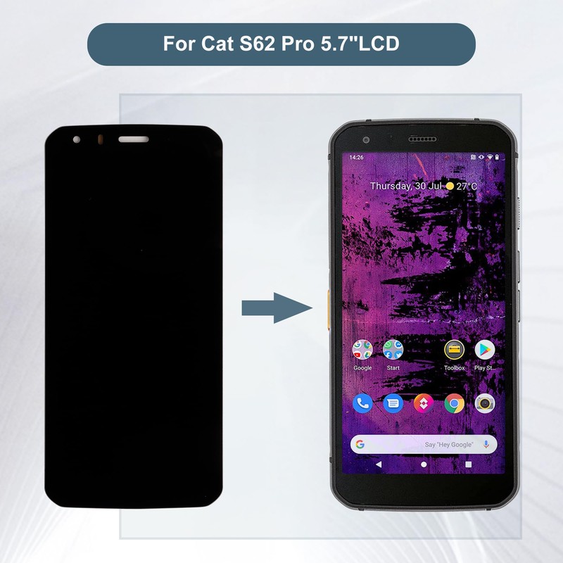 E-YIIVIIL LCD Digital Display Compatible with Cat S62 Pro 5.7""