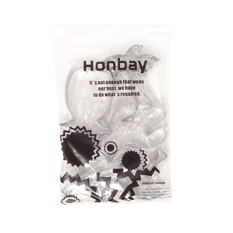 Honbay 5PCS Stainless Steel Cookie Cutters Set Hawaiian Cookie Molds