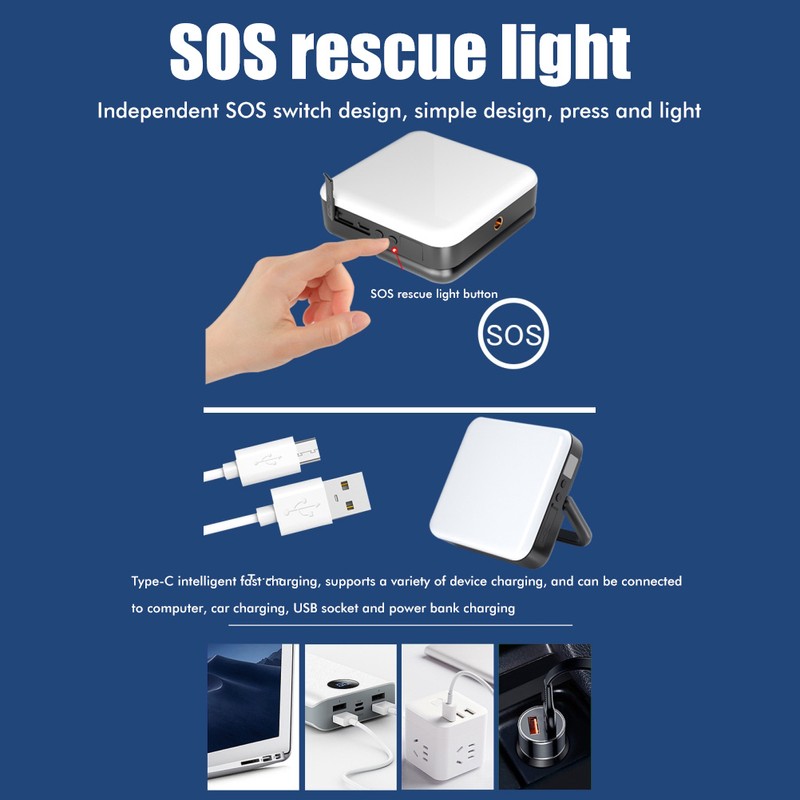 Outdoor Camping Light Waterproof Led Tent Light Built in Magnet