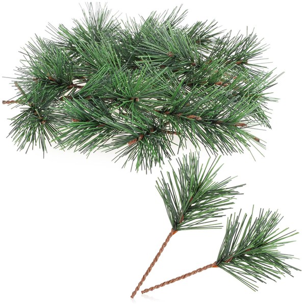com-four® 25 x Decorative Branch Pine Needles - Christmas Scatter