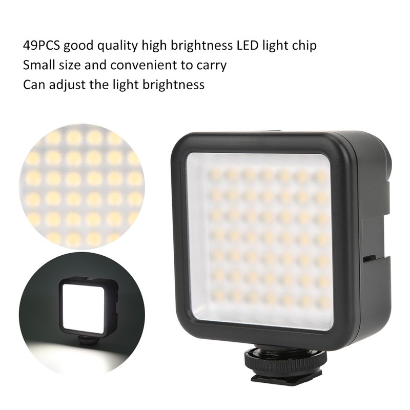 ABS 6000K Fill Light Desktop Tripod Handheld Ballhead Stabilizer Fixed