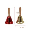 PRETYZOOM 4pcs Christmas Hand Bell Metal Hand Call Bell with