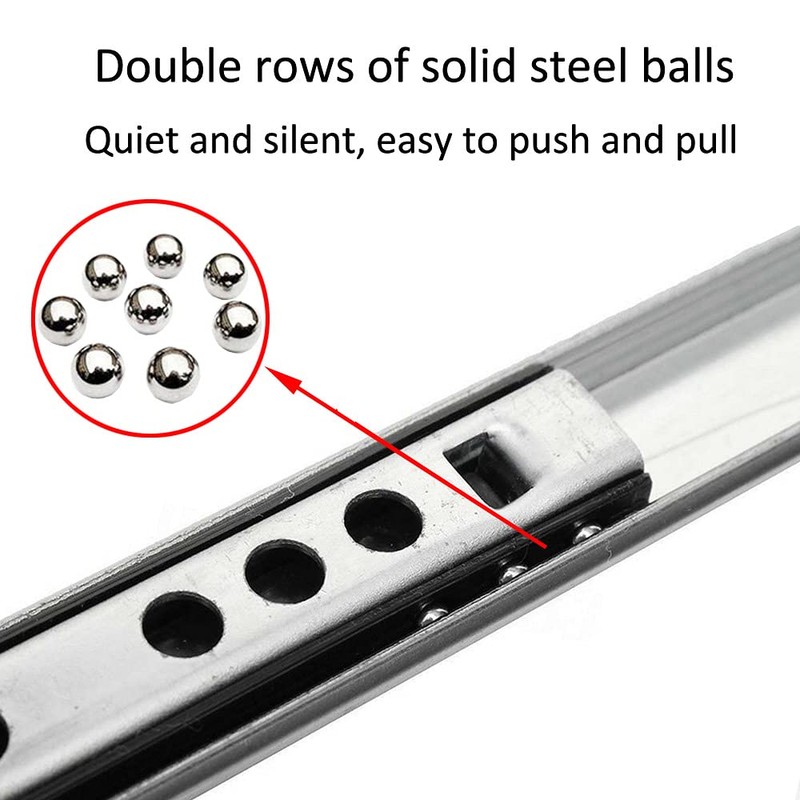 ETOPARS 5 Pairs 14" Heavy Duty 17mm Drawer Runners Slide