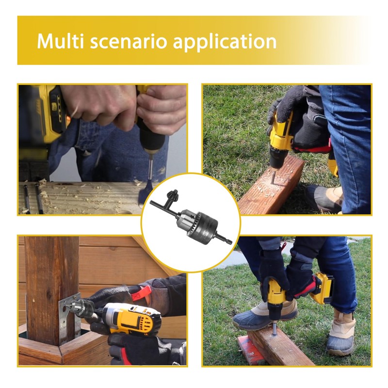 ORTVS Drill Chuck Adapter for Impact Driver, for DeWalt DW0521