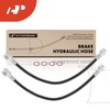 A-Premium Rear Driver and Passenger Outer Brake Hydraulic Hose Compatible