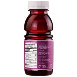 Kedem Grape Juice, 8oz BPA Free Plastic Bottle (12 Pack) Made With Concord Grapes, Certified Kosher