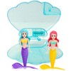 Pool Mermaid Diving Toys with Glitter Blue Shell,Mermaid Sinkers for