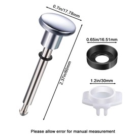 2 Pcs Tub Spout Diverter Repair Kit, Universal Bathroom Shower Bathtub Replacement with 2 Diverter Valve Stems 2 Cup Seals 2 Gates for Repairing Leaks (Electroplated)