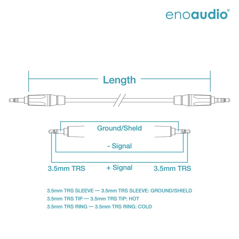 enoaudio Mogami 2893 Quad HiFi Audio Mini Jack Cable |