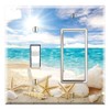 Graphics Wallplates - Seashells Ocean White Sand Beach- Toggle Rocker/GFCI