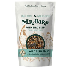 Mr. Bird WildBird Feast Large Loose Seed Bag 4 lbs | Wild Bird Seed Food for Outside Feeders | Premium Ingredients | Backyard Birds