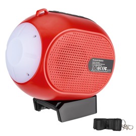 Bluetooth Speaker for Milwaukee M18 18V Battery, Cordless Milwaukee Speaker with LED Light for Jobsite Camping Party (Tool Only)