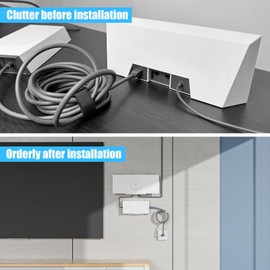 WOFOLiFE Wall Mount for Starlink Gen 3 V3 Router and Power Supply, Mounting Bracket with Cable Ties, Save Space, Cable Management, Stable Design, No-Drill Installation, Easy to Install