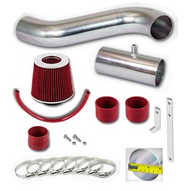 Click2go Cold Air Intake Kit with Reusable Red Filter Compatible with Ford 90-95 Thunderbird 3.8L V6 Supercharged