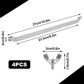 YOUNTHYE 4PCS Griddle Spatula Holder 10.6inch Large Barbecue Tool Hold Stainless Steel Griddle Accessories Holder Griddle Tool Holder for Outdoor Camping Picnic BBQ Essentials