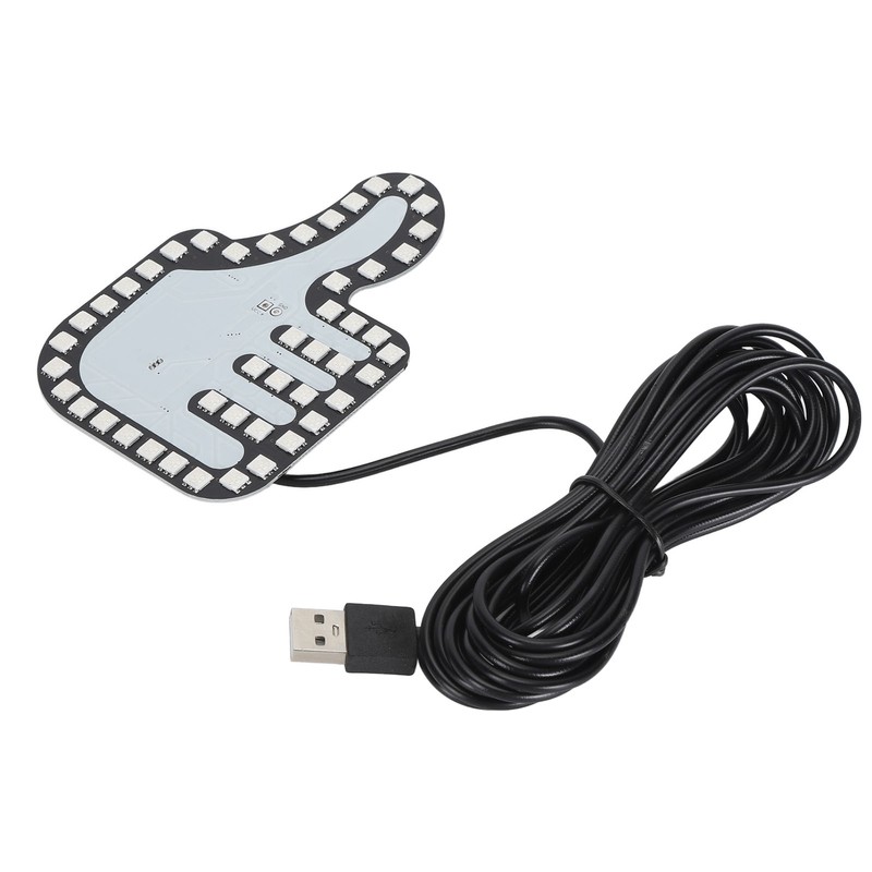 Car Hand Gesture Light LED Sign Finger Light Window Gesture