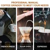 NewlukPro - Molinillo de café manual, molinillo de rebabas de