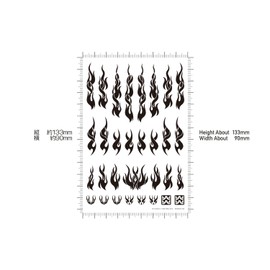 Haikyu Parts FTSL-SIL Fire Tribal Decal, Solid, Silver, 1 Piece, Plastic Model Decal