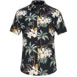 Dog Shirt Hawaiian Dog and Cat Summer T-Shirts Dog Style Floral Breathable Cool Clothes Hawaiian Shirts for Dogs and Cats Owner and Pet Shirts are Sold Separately