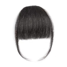Dinghaole Clip in Fringe Hair Extensions with Temples - Women's Clip in Bangs Hair Extensions - Fashion Wispy Bangs Air Bangs Daily Wear