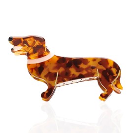 Dachshund Hair Clip - Large Hair Clip for Dogs - 8.8 x 4.8 cm - Hair Clips for Women and Girls