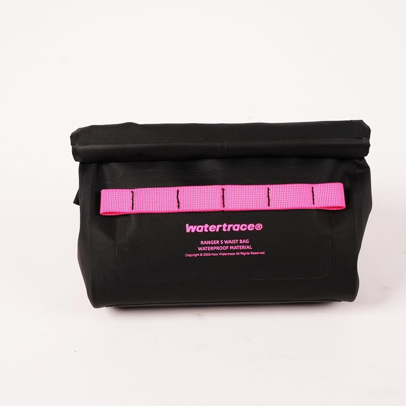 Watertrace Waterproof Waist Bag, 2L Capacity, Roll Top, Black/Pink/White/Purple, Outdoor,