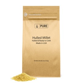 Pure Original Ingredients Hulled Millet (6 lb) Whole Grain, Hulled & Ready To Cook, Healthy Substitute For Rice