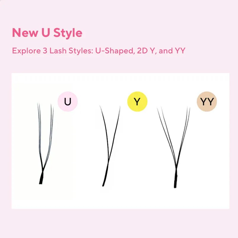 Diyday U Shaped 0.07 Extension De Pestañas Premium