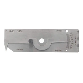 Utoolmart V-wac Welding Gauge 0-1/4 inches Stainless Steel Welding Inspection Tools