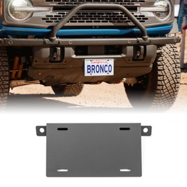 WeiSen Front License Plate Holder Mounting Brackets Compatible with Ford Bronco 2/4 Door 2021-2024