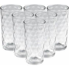 Sterling Ventures Bibita Brightness Drinking Glass Tumblers Hot or Cold Drinks Glasses 250ml 6PK