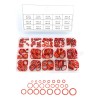 225pz/kit 15 Tamaños O-ring Sello Anillo Goma Junta Estuche