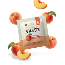 Vitamina D3 Gomitas Ga Tlali - Suplemento en Gomita Sabor Durazno - Aporte Diario de Colecalciferol para Adultos - 10 Gomitas por Envase - sin Gluten 