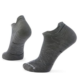 Smartwool Men's Run Zero Cushion Low Ankle Socks, Medium Gray
