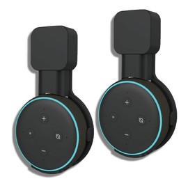 Sintron 2X Wall Mount Holder Black for Dᴏt 3, Smart Home Wall Mount Stand Hanger for Dᴏt 3rd Generation Speaker Holder Space Saving Accessories Without Messy Wires, Compatible with Google Mini