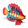 ZOOCRAFT Aquarium Handicraft Miniature Hand Blown Glass Fish Figurine Red
