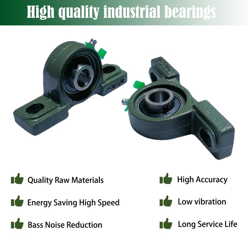 SACKORANGE 2 Pack UCP202-10 Pillow Block Bearing - 5/8" Mounted