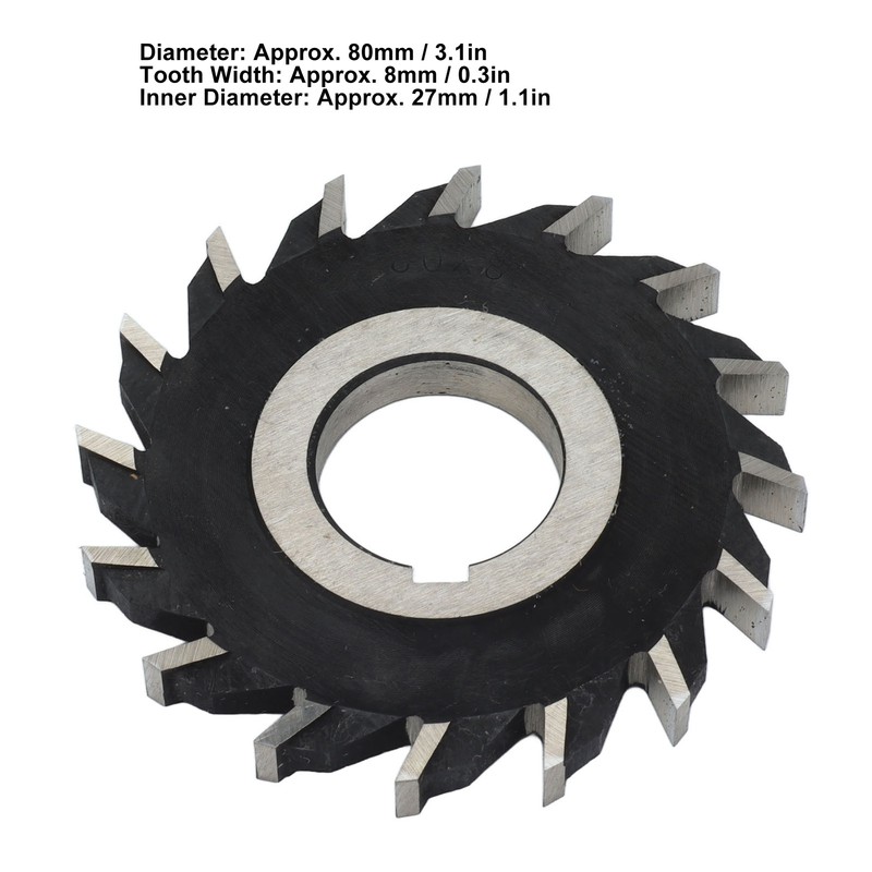 16 Teeth Milling Cutter High Speed Steel Face Mill Disc