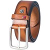 Pierre Cardin Men's Leather Belt 40 mm Wide Belt Full