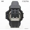 Clefer TS-AD095-BK Men's Wristwatch, Waterproof, Urethane Strap, Black, Black
