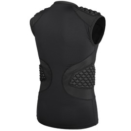 DGXINJUN Men's Baseball Chest Rib Protector Sleeveless Vest Padded Shirt for Aldult Softball Football Rugby T Ball Heart Sternum Guard