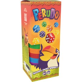 ASMODEE - Perudo Board Game for Adults and Children from 8 Years - Shake, Talk, Win - Dice Game and Bluff - 2 to 6 Players - 30 Minutes - French Version