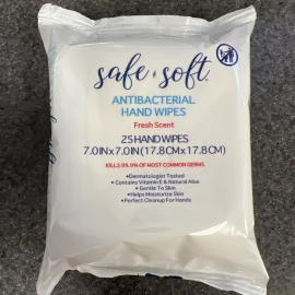 Safe And Soft 12 Pack, Safe And Soft Antibacterial Hand Sanitizer Wipes
